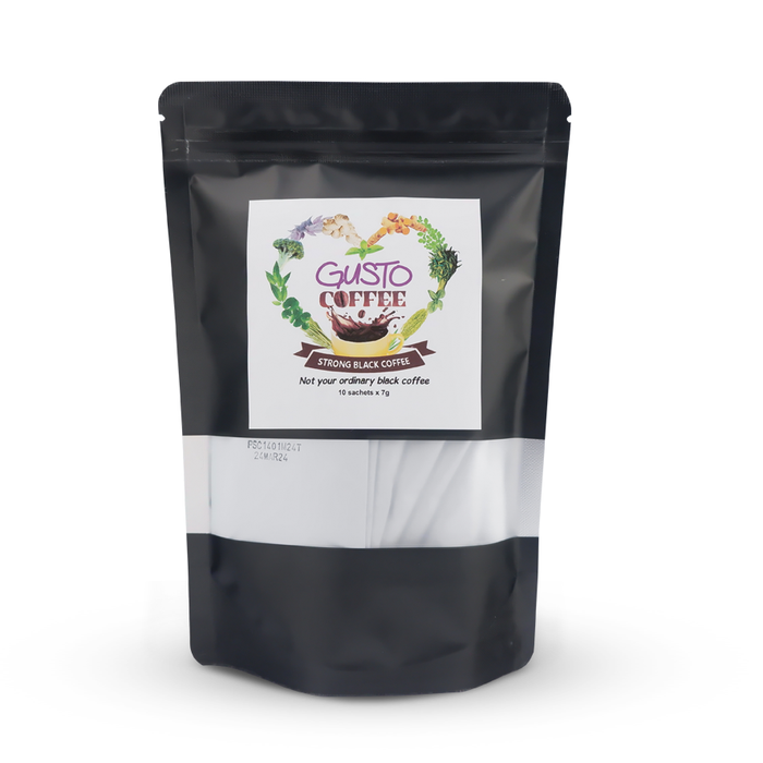 GUSTO STRONG BLACK COFFEE Powdered Vegetable Drink